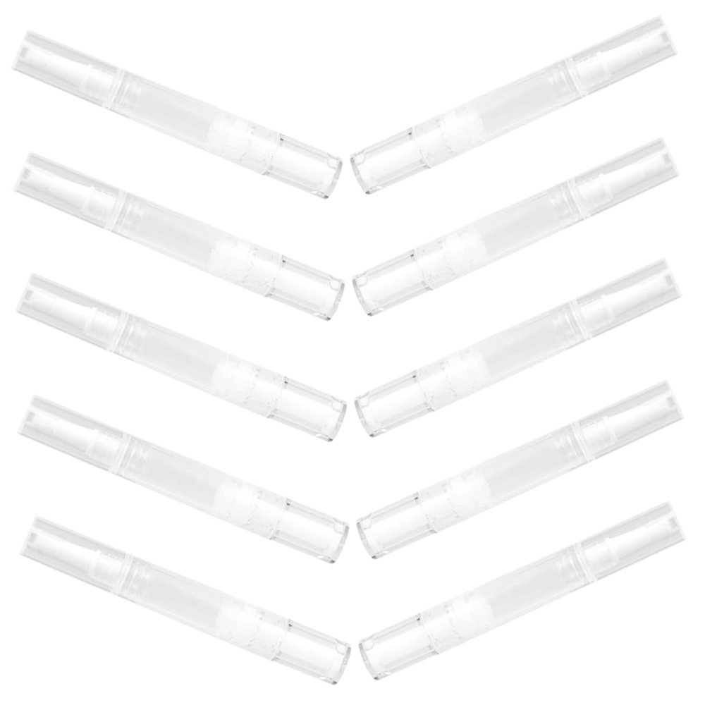 10pcs 5ml Refillable Nail Oil Pen with Brush Tip