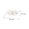 Baluue Hair Side Comb Rhinestones for Brides Elegant Leaf Design Wedding Hair Accessory for Special Occasions Like Birthdays and Proms view 2