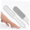 Beatifufu 2pcs Stainless Steel Double-Sided Pedicure Foot File for Safe Callus Removal and Exfoliation Ergonomic Design for Comfortable Use for Softening Hard view 2