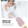 Beatifufu 4pcs Exfoliating Bath Scrubber Gloves Shower Set Gentle Back Skin Cleanser for Deep Cleansing Relaxation for Daily Use Green Coffee view 2