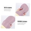Beatifufu 4pcs Exfoliating Bath Scrubber Gloves Shower Set Gentle Back Skin Cleanser for Deep Cleansing Relaxation for Daily Use Green Coffee view 3