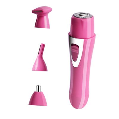 FOYTOKI Nose Hair Trimmer USB Charging Removal Tool for Men and Women Compact Multi-Function Shaver for Facial Grooming Pink
