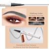 2024 New 3D Microblading Eyebrow Pencil, Waterproof Magic, 2 Microblading Eyebrow Pencils with 4 Tips, Dark Brown Makeup Long Lasting Eyebrow Pencil (Gray) view 2