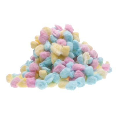 WOONEKY Bulk Cotton Balls Pack Soft Absorbent Newborn Safe for Face Cleaning Makeup Removal Colors Pink Yellow Blue