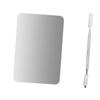 VINTORKY 2pcs Stainless Steel Palette Kit for Nail Art Makeup Mixing Easy to Clean for Home Use Nail Salons and Artists view 1