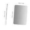 VINTORKY 2pcs Stainless Steel Palette Kit for Nail Art Makeup Mixing Easy to Clean for Home Use Nail Salons and Artists view 2