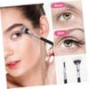 Baluue 3pcs Angled Lash Brushes Dual Layer Mascara Applicators for Precise Separation Grooming Comfortable Grip for Effortless Makeup Application for Natural Falsies view 3