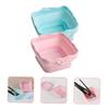 NOLITOY Silicone Makeup Brush Cleaning Bowl Brush Cleaner Set for Eye Shadow Brow Makeup view 4