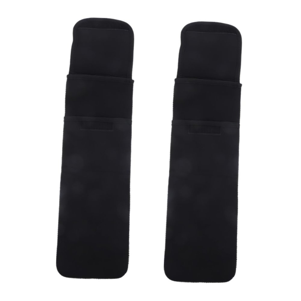 Baluue 2pcs Portable Hair Straightener Bag Travel Hair Dryer Case Organizer Curling Holder for Styling