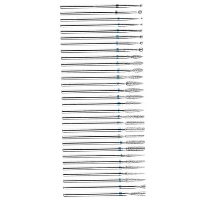 HONMEET 30pcs Metal Nail Drill Bit Set for Manicure and Pedicure Portable Cuticle Cleaning Tools Storage Case Compatible Nail Drill Machines for Salon Use