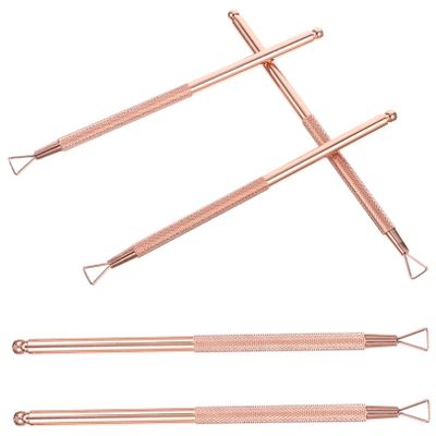 BELLIFFY 5pcs Professional Manicure Stainless Steel Nail Cuticle Remover Gel Remover