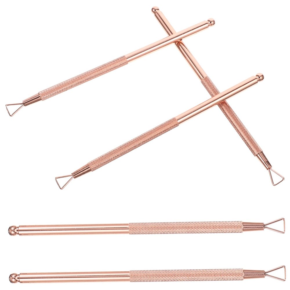 BELLIFFY 5pcs Professional Manicure Stainless Steel Nail Cuticle Remover Gel Remover