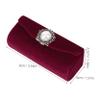 Baluue Single Lipstick Case with Mirror Vintage Velvet Lipstick Holder for Purse Compact Cosmetic Storage Bag for Travel Women Special Occasions view 2