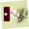 Baluue Single Lipstick Case with Mirror Vintage Velvet Lipstick Holder for Purse Compact Cosmetic Storage Bag for Travel Women Special Occasions view 4