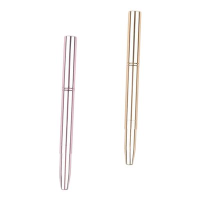 Beatifufu 2pcs Double-ended Lipstick Applicator Brushes Caps for Precise Makeup Application Versatile Lip Brush for Lipstick Gloss and Concealer Rose Gold Shimmer