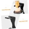 MUSISALY Beard Brush Shaving Cup and Stand Acrylic Shaving Bowl Grooming Kit for Men view 3