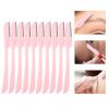 BELLIFFY 10pcs Stainless Steel Eyebrow Trimmer Women Shavers for Facial Hair Removal Portable Eyebrow Razor Blades Painless and Instant Results view 2