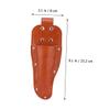 Gogogmee 4pcs Hair Stylist Tool Bag Minimalist Scissor Holder Pu Leather Organizer for Hair Cutting view 3
