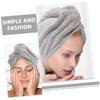 BRIGHTFUFU 2pcs Coral Fleece Hair Towel Caps Quick Drying Absorbent Hair Wraps for Women Stylish Shower Caps for Daily Use for Bathing and Face Washing view 3