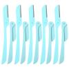 BELLIFFY 10pcs Portable Eyebrow Razors Stainless Steel Foldable Trimmers for Women Facial Hair Removal Precision Eyebrow Shaper Painless Grooming Tool view 1