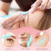 BELLIFFY 10pcs Portable Eyebrow Razors Stainless Steel Foldable Trimmers for Women Facial Hair Removal Precision Eyebrow Shaper Painless Grooming Tool view 2