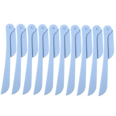 BELLIFFY 10pcs Professional Eyebrow Razor Fodable Trimmer Facial Hair Trimmer for Women Travel Beauty Tool