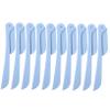 BELLIFFY 10pcs Professional Eyebrow Razor Fodable Trimmer Facial Hair Trimmer for Women Travel Beauty Tool view 1