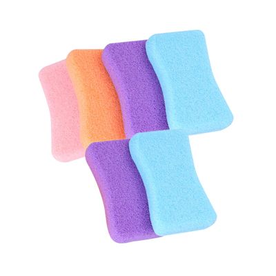 HONMEET 6 Pack Foot Pumice Stone for Dead Skin Removal Exfoliating Tool Pumice Stone for Home Use Random Color