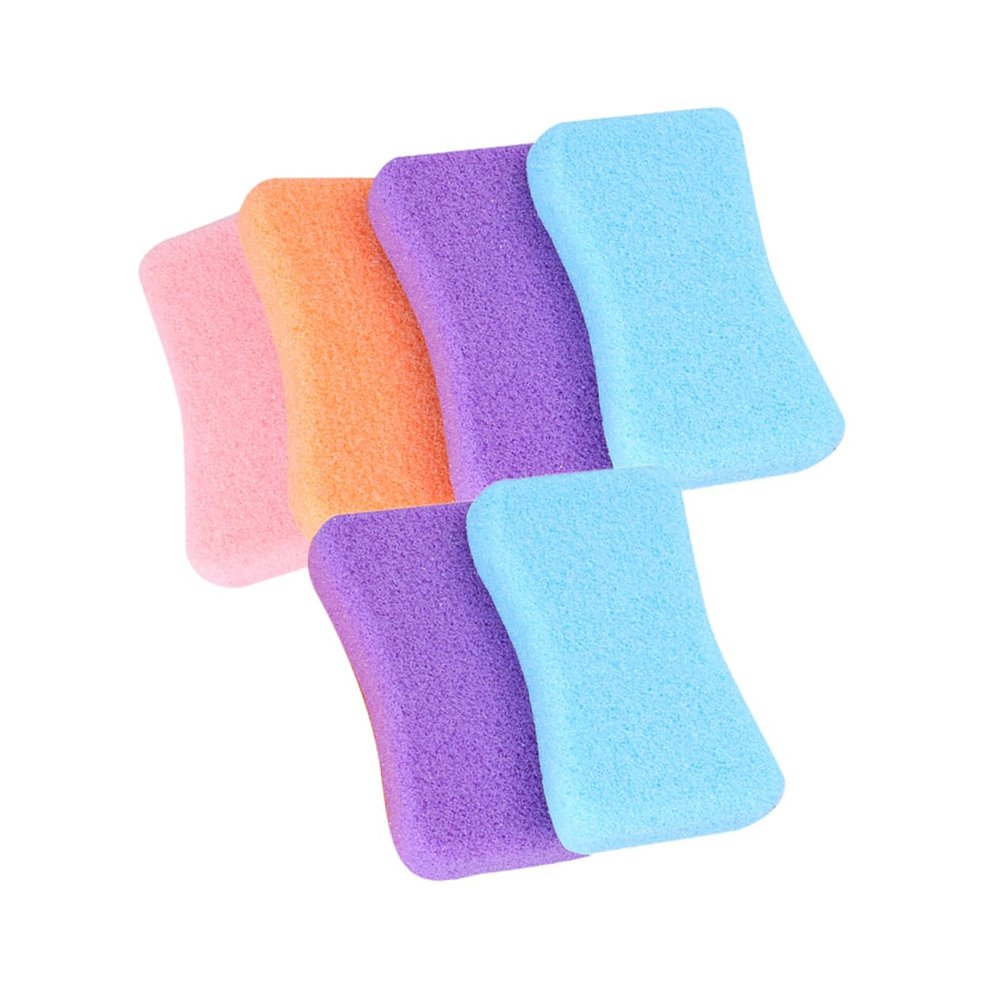 HONMEET 6 Pack Foot Pumice Stone for Dead Skin Removal Exfoliating Tool Pumice Stone for Home Use Random Color