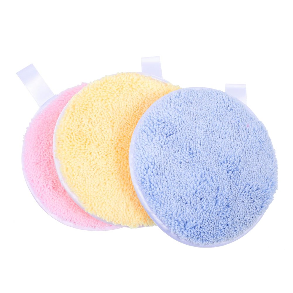 BIUDECO 3pcs Face Pads Makeup Sponge Cotton Rounds for Powder Gentle Makeup Removal