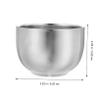MUSISALY Professional Stainless Steel Shaving Bowl for Men Convenient Household Shaving Accessory Compact Design for Travel Anti-slip Base Capacity Durable and Practical view 2