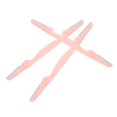 BELLIFFY 3pcs Professional Eyebrow Razor Trimmer Scraper Made of Abs Stainless Steel Easy to Clean Travel-friendly
