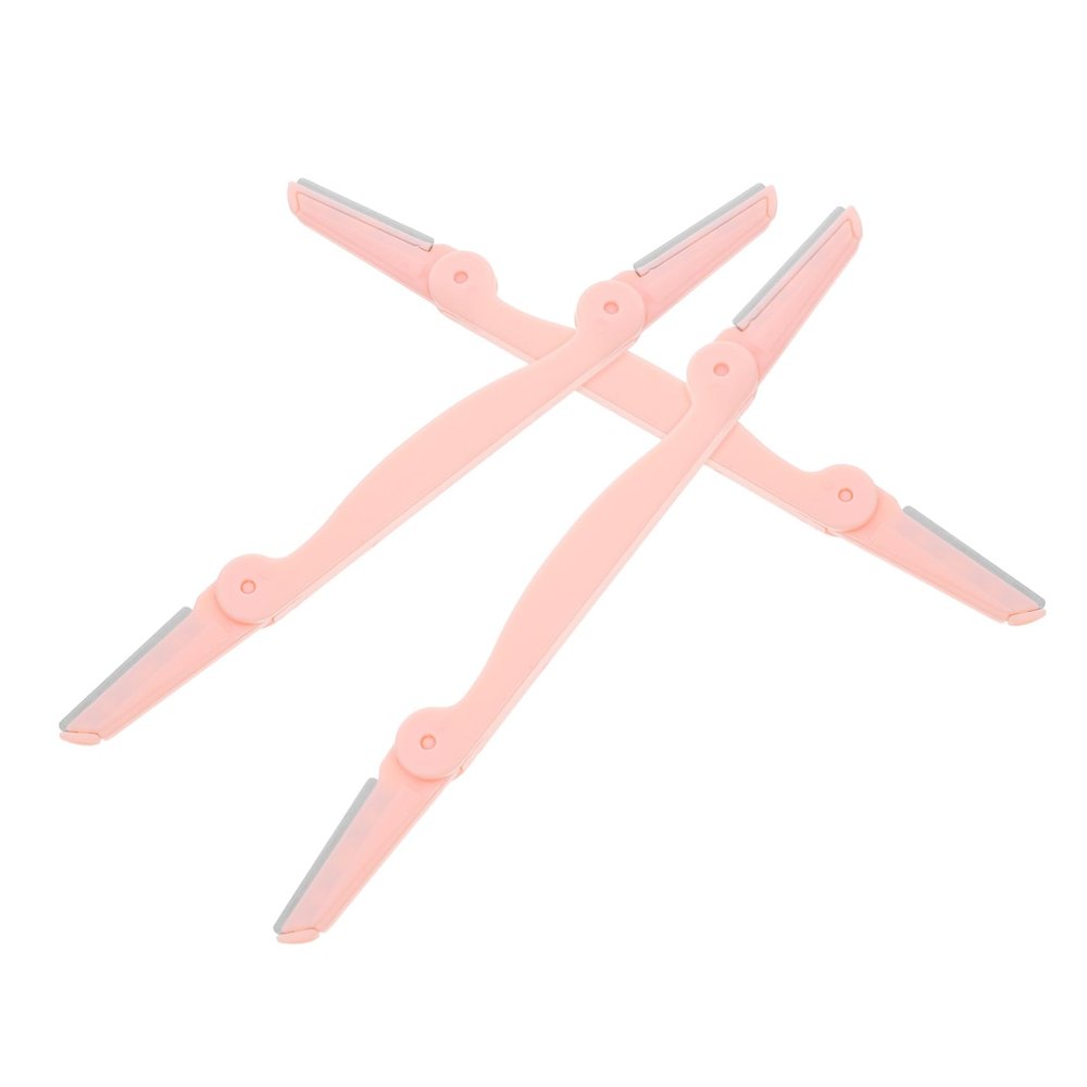 BELLIFFY 3pcs Professional Eyebrow Razor Trimmer Scraper Made of Abs Stainless Steel Easy to Clean Travel-friendly