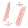 BELLIFFY 3pcs Professional Eyebrow Razor Trimmer Scraper Made of Abs Stainless Steel Easy to Clean Travel-friendly view 3