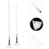 IWOWHERO 2pcs Fan Eyelash Brush Curved Mascara Applicators for Lower Lashes Lightweight Portable Makeup Tools for Professional Home Use Artificial view 3