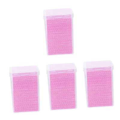 BIUDECO 800pieces Eyelash Extension Glue Cleaning Pads Pink Wipes for Glue Bottle and Eyelash Remover Convenient for Travel and Daily Use for Professionals and DIY Enthusiasts