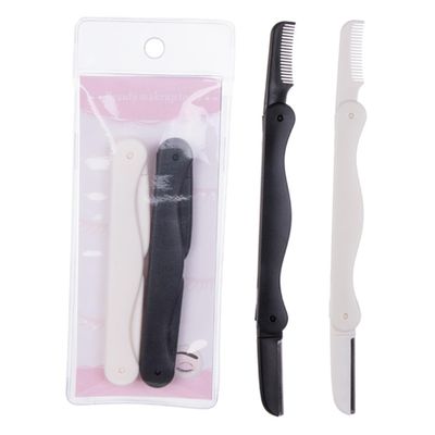 BELLIFFY 6pcs Eyebrow Waxing Kit for Women Brow Trimmer Knife Hair Remover for Ladies Portable Eyebrow Grooming Kit