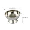 MUSISALY Large Footed Shaving Bowl for Men Durable Stainless Steel Shaving Mug for Rich Lathering Portable and Elegant for Home and Travel Use view 2