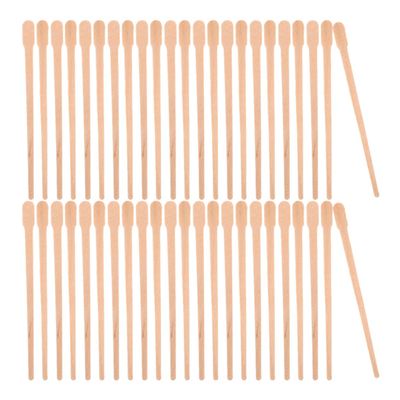 Beatifufu 300pcs Nose Hair Wax Sticks Waxing Applicator Stick for Eyebrow Waxing Portable Bag Gentle Wax Skincare Spatulas