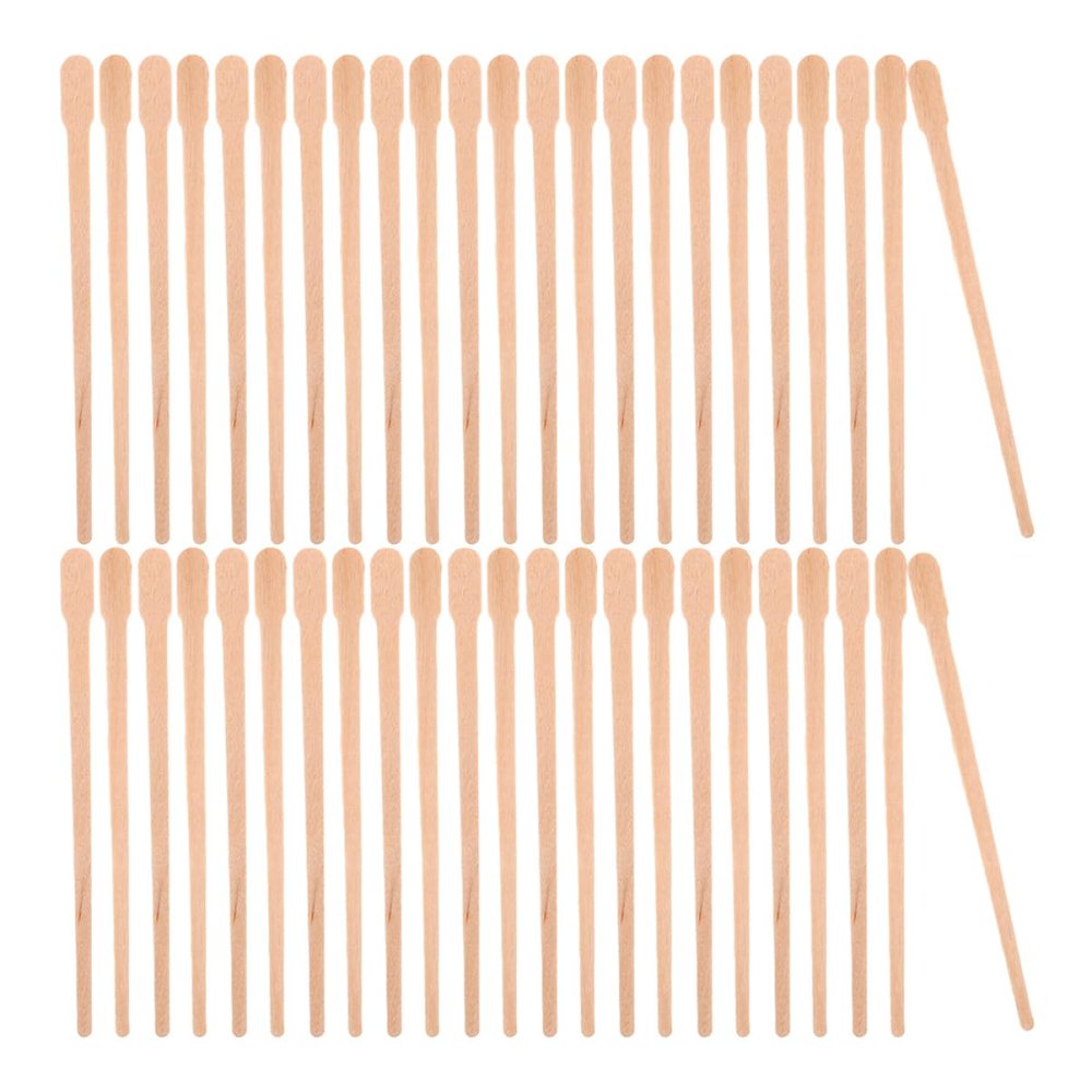 Beatifufu 300pcs Nose Hair Wax Sticks Waxing Applicator Stick for Eyebrow Waxing Portable Bag Gentle Wax Skincare Spatulas