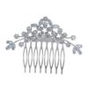 Baluue Rhinestone Hair Comb for Bridal Headpiece Elegant Waterdrop Zircon Design Lightweight and Comfortable Headdress for Weddings Parties and Adult Celebrations - view 1