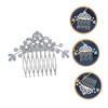 Baluue Rhinestone Hair Comb for Bridal Headpiece Elegant Waterdrop Zircon Design Lightweight and Comfortable Headdress for Weddings Parties and Adult Celebrations - view 4