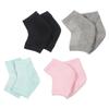Outanaya 4pairs Moisturizing Heel Socks for Men and Women -Crack Open Toe Design for Dry Feet Cushioning Breathable Mesh for and view 1