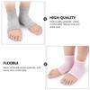 Outanaya 4pairs Moisturizing Heel Socks for Men and Women -Crack Open Toe Design for Dry Feet Cushioning Breathable Mesh for and view 4