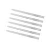 Mikinona 6-Piece Stainless Steel Nail Files Double-Sided Sanding Board for Fingernails Toenails Manicure Tool Fine Grit for Smooth Finish view 1