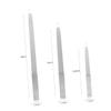 Mikinona 6-Piece Stainless Steel Nail Files Double-Sided Sanding Board for Fingernails Toenails Manicure Tool Fine Grit for Smooth Finish view 2