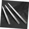 Mikinona 6-Piece Stainless Steel Nail Files Double-Sided Sanding Board for Fingernails Toenails Manicure Tool Fine Grit for Smooth Finish view 3