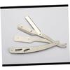 SOESFOUFU Stainless Steel Straight Razor for Men Manual Beard Shaving Tool for Barbers and Home Use Provides Smooth Shave with Less Skin Irritation Not Included view 2