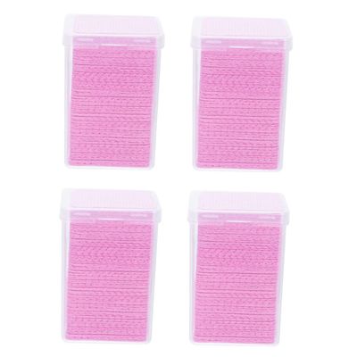 VINTORKY 800pieces Pink Eyelash Glue Cleaning Wipes Non-Woven Removers for Salon Use for Eyelash Extensions and Makeup Cleanup