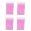 VINTORKY 800pieces Pink Eyelash Glue Cleaning Wipes Non-Woven Removers for Salon Use for Eyelash Extensions and Makeup Cleanup view 1
